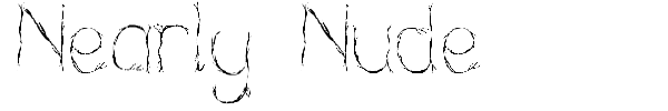 Nearly Nude font preview